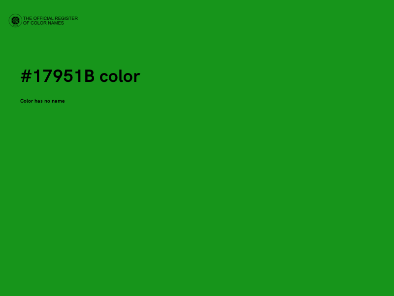 #17951B color image