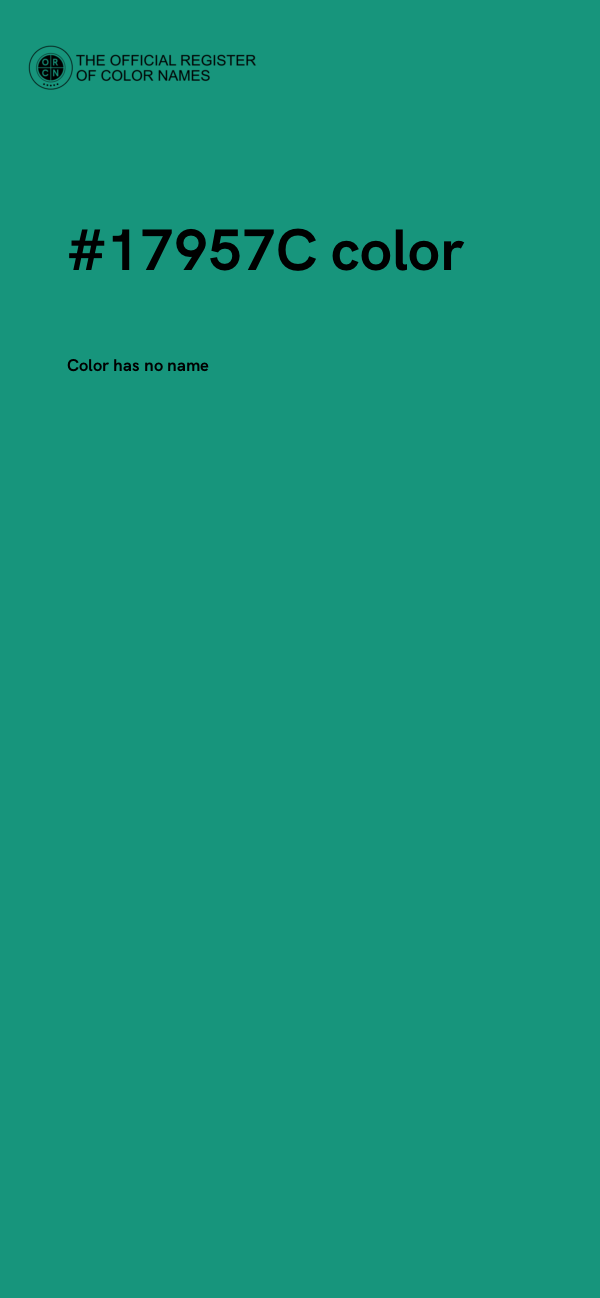 #17957C color image