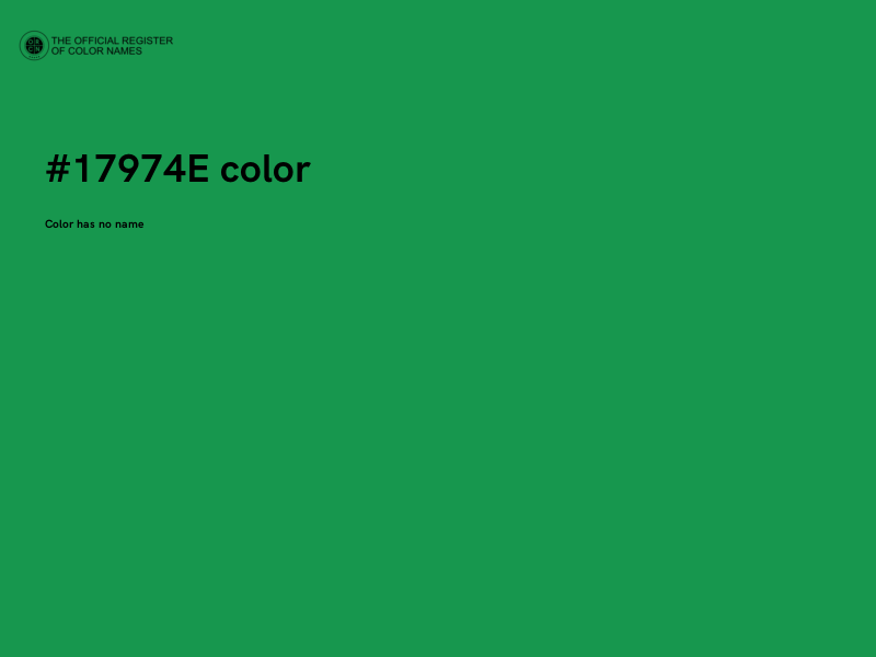 #17974E color image