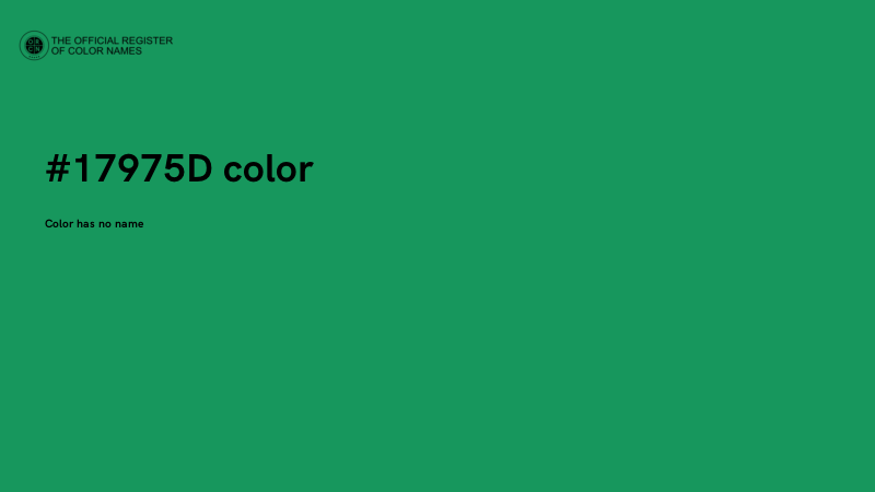 #17975D color image