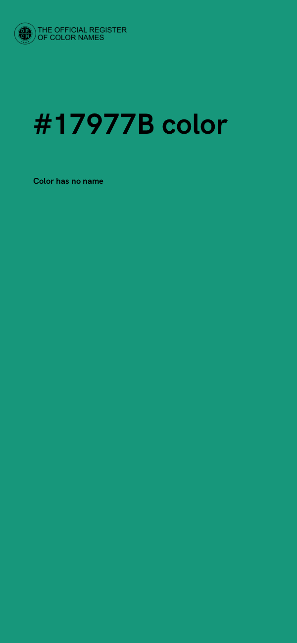 #17977B color image