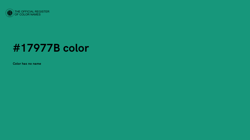 #17977B color image