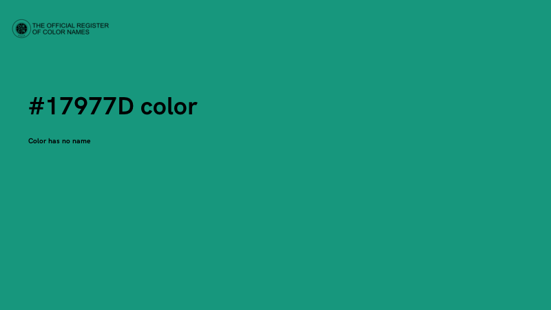 #17977D color image