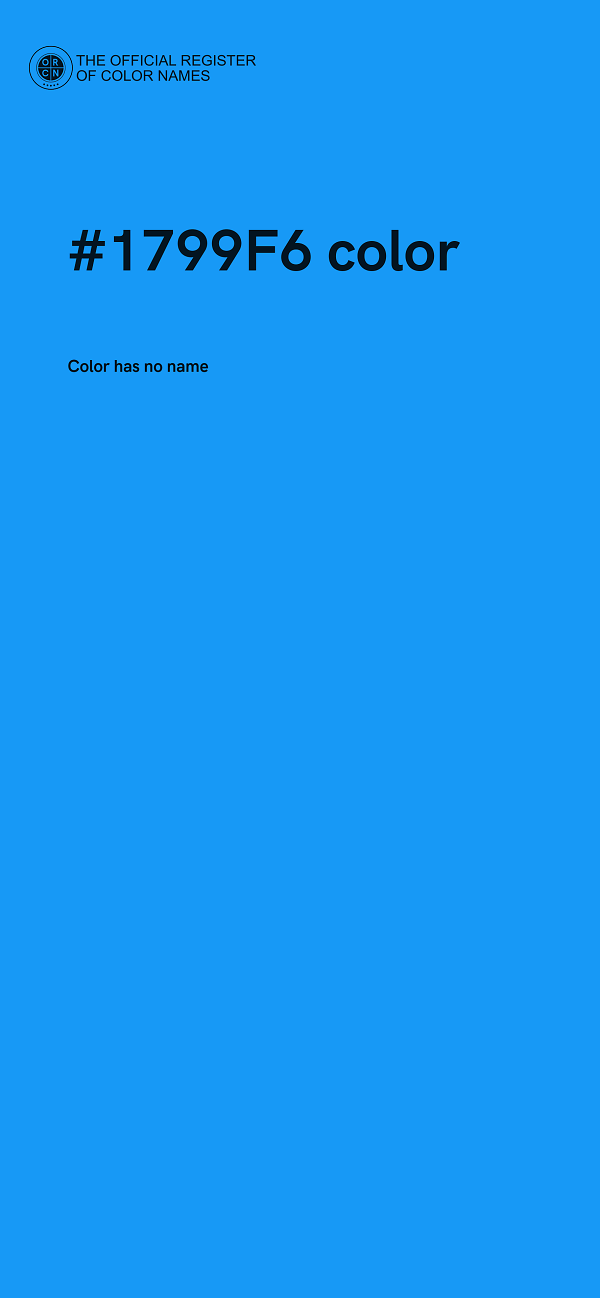#1799F6 color image
