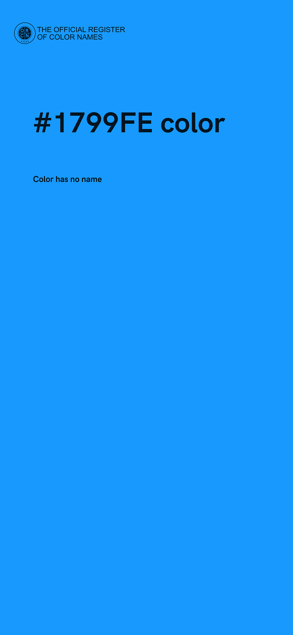 #1799FE color image