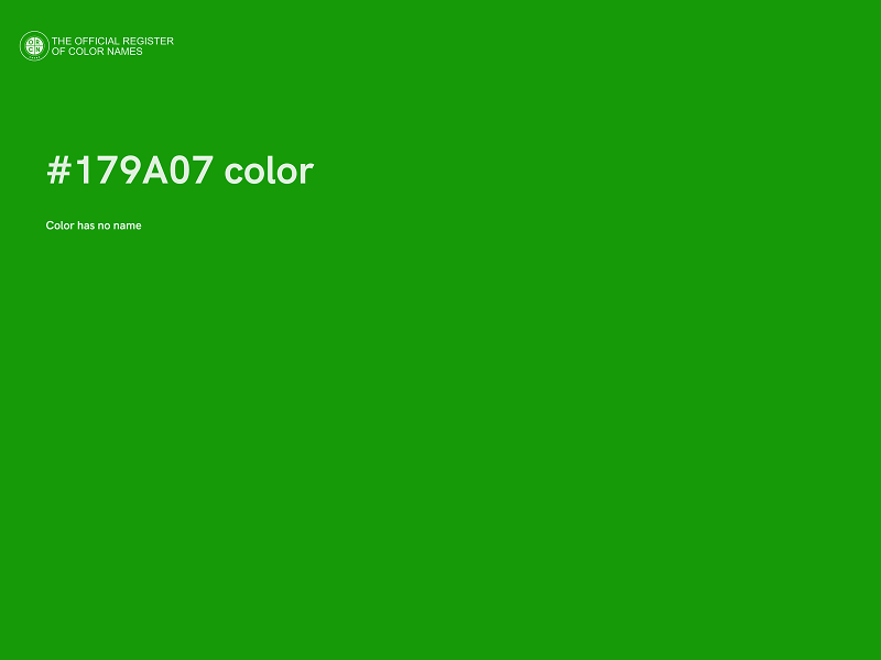 #179A07 color image