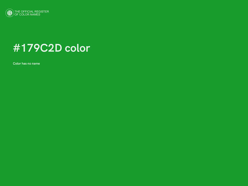 #179C2D color image