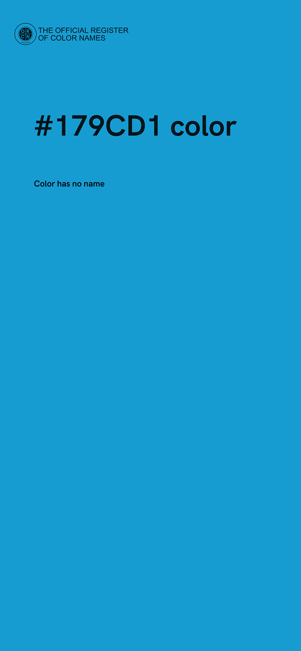 #179CD1 color image