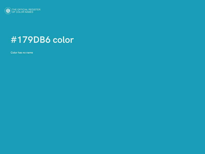 #179DB6 color image