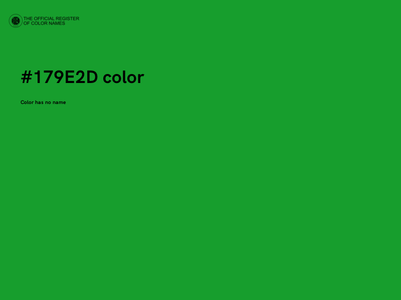 #179E2D color image