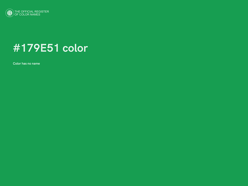 #179E51 color image