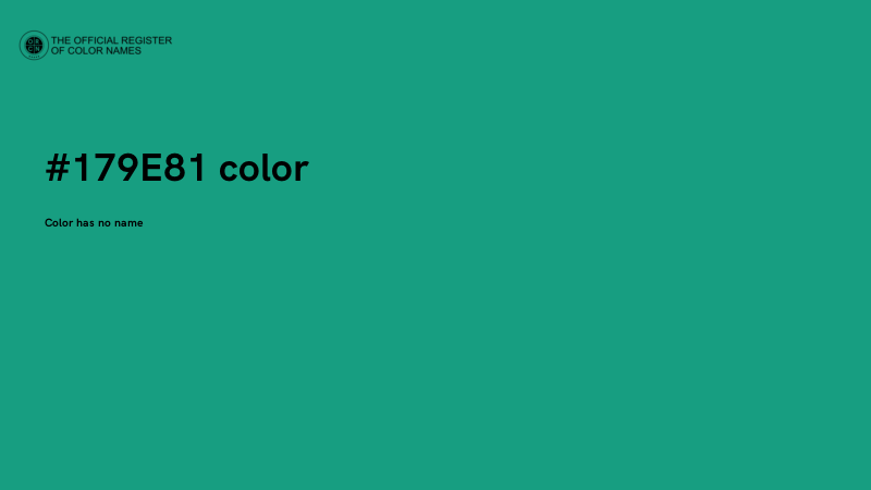#179E81 color image