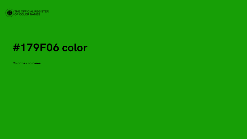 #179F06 color image