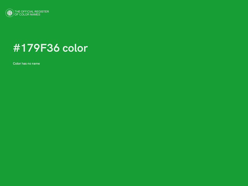 #179F36 color image