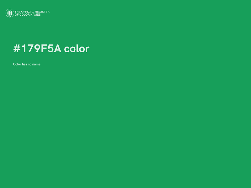 #179F5A color image