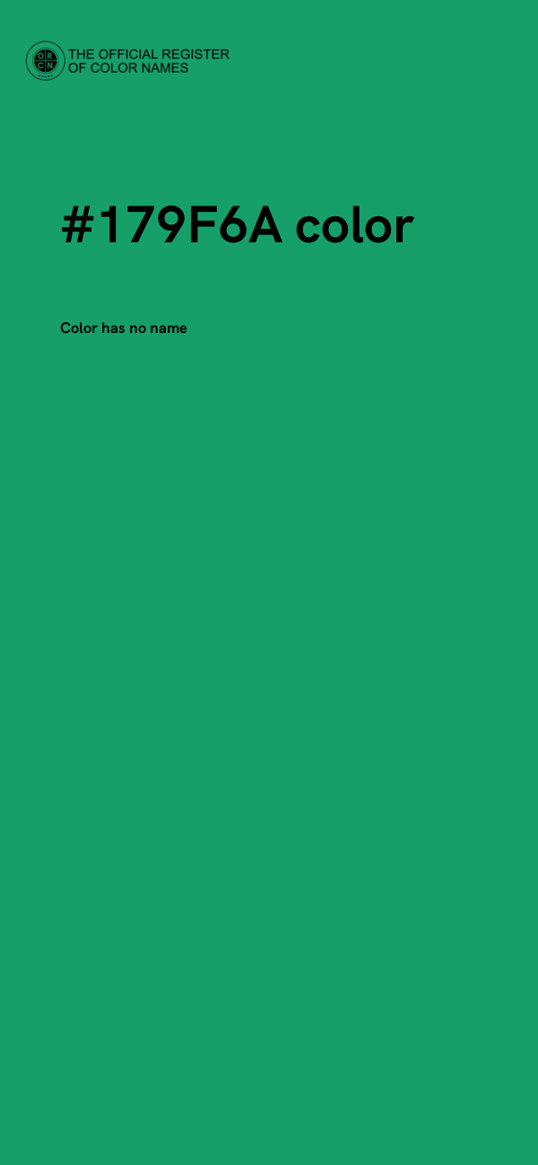#179F6A color image