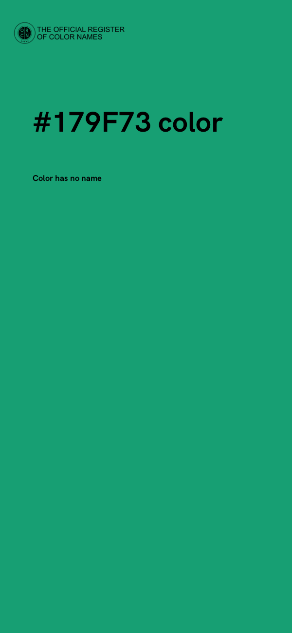 #179F73 color image