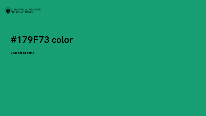 #179F73 color image