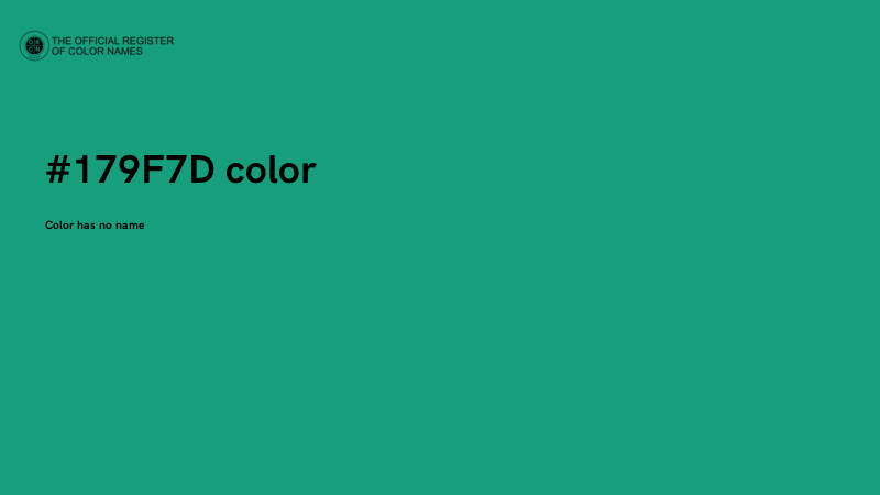 #179F7D color image