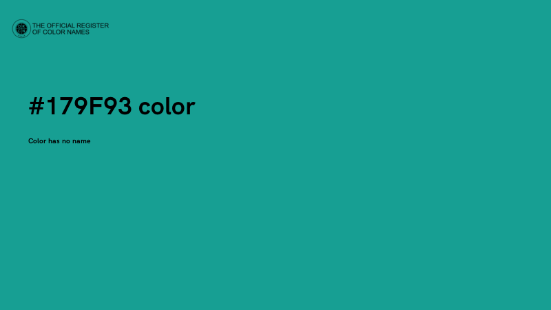 #179F93 color image