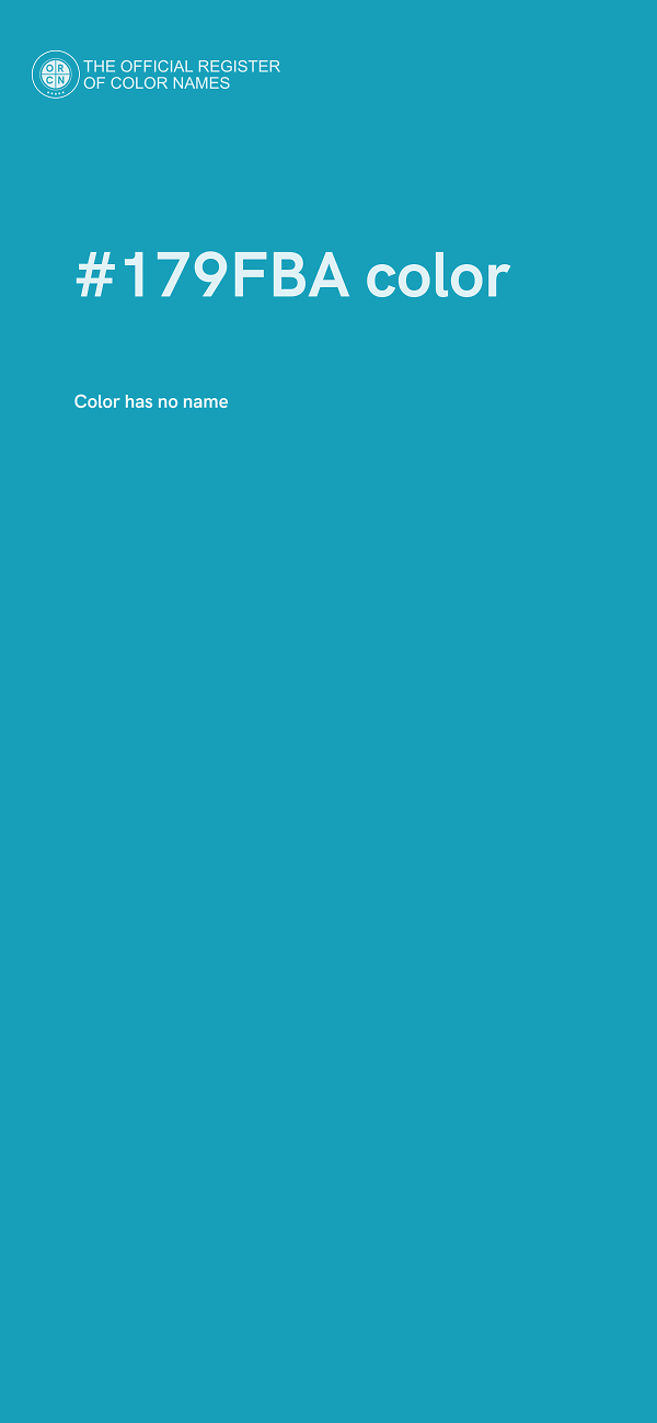 #179FBA color image