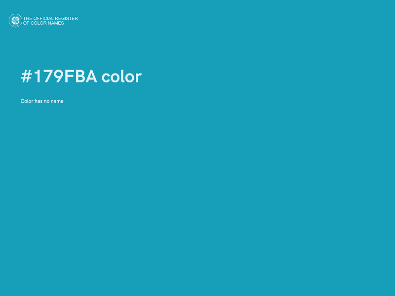 #179FBA color image