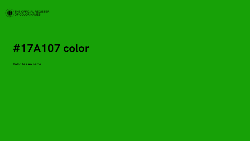 #17A107 color image