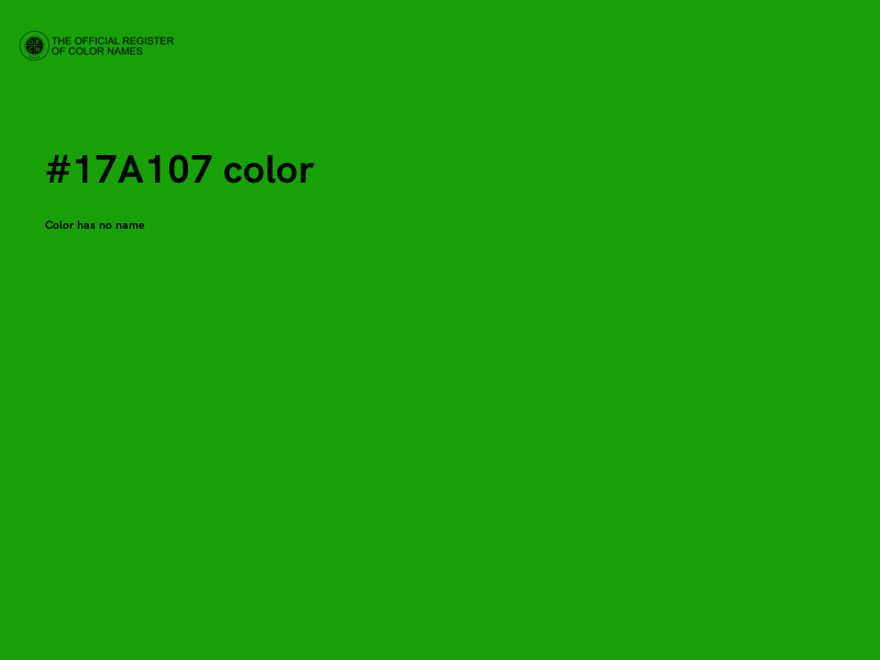 #17A107 color image