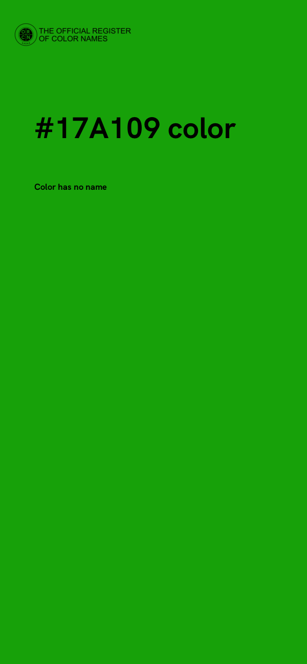 #17A109 color image