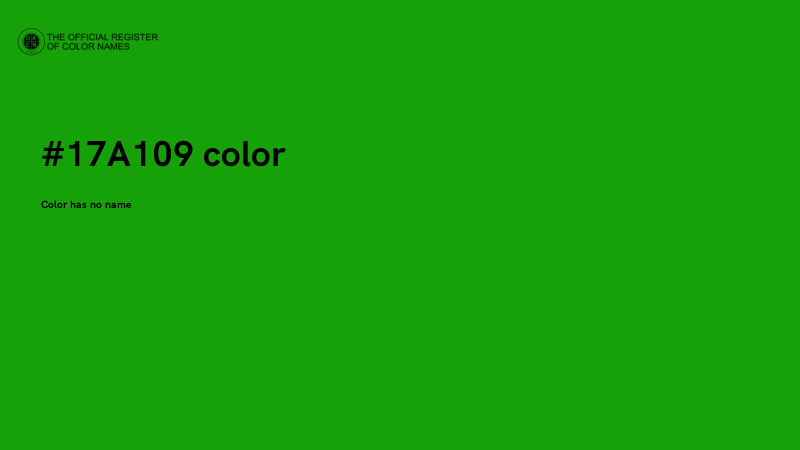 #17A109 color image