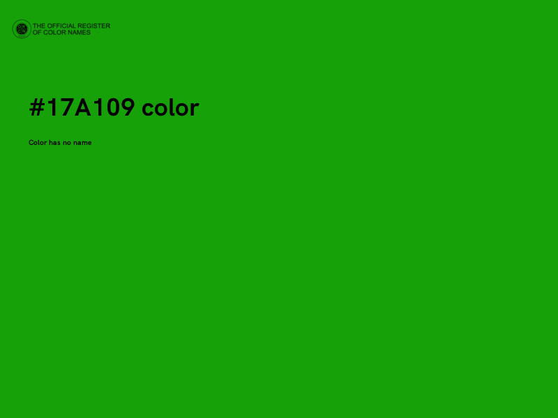 #17A109 color image