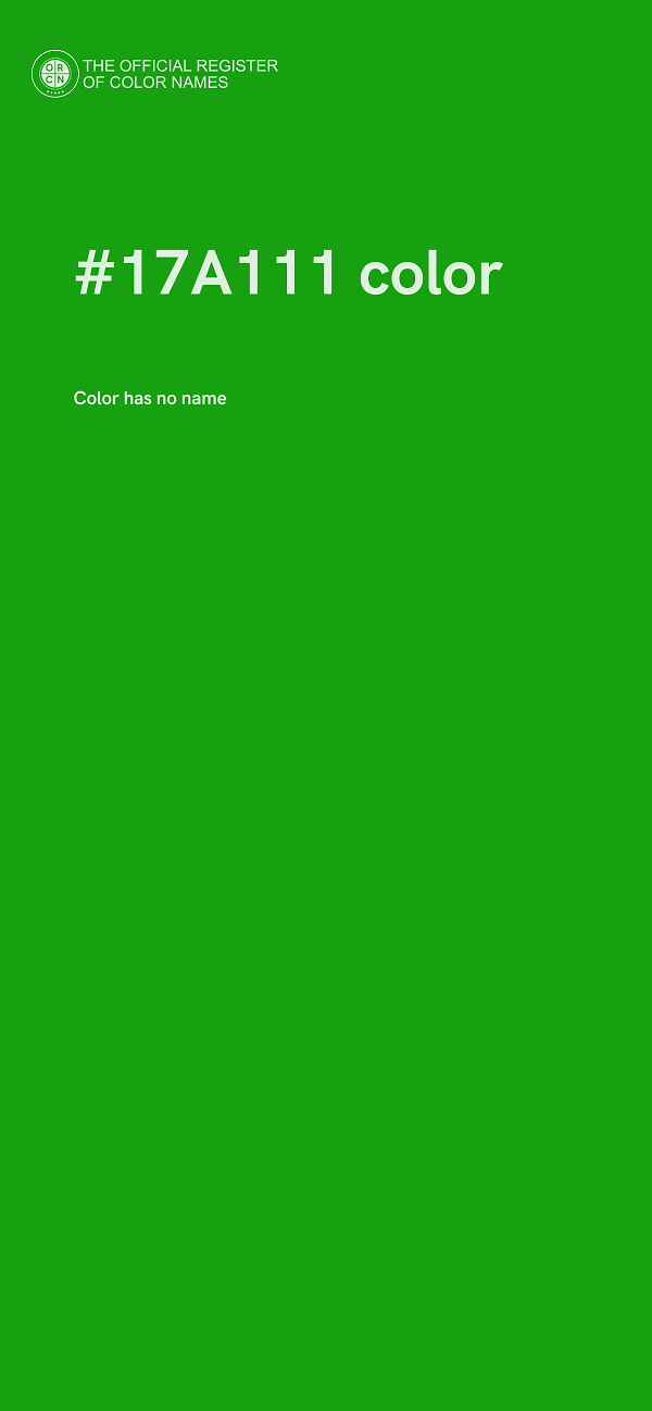 #17A111 color image