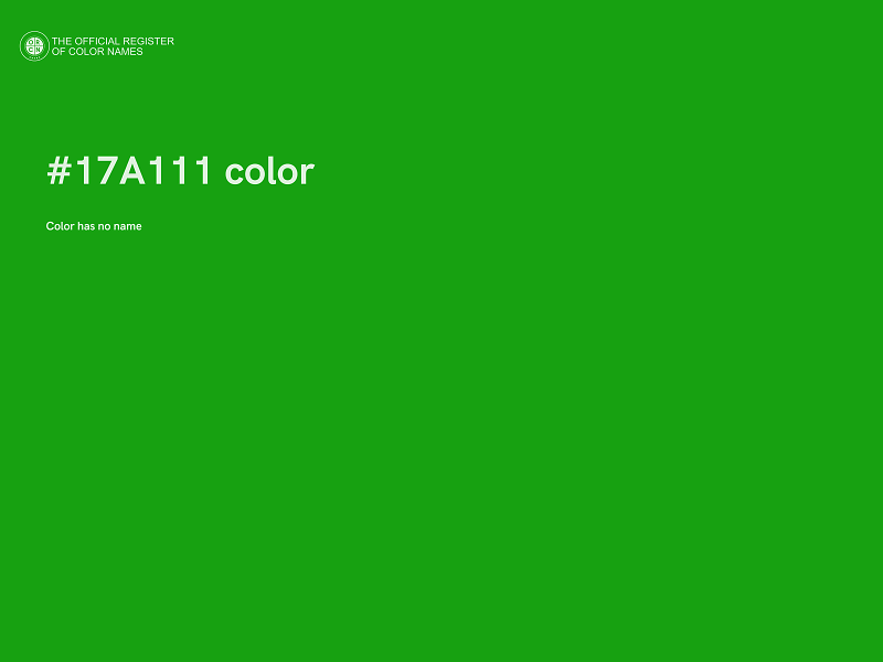 #17A111 color image