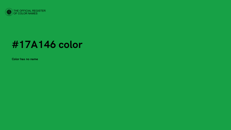 #17A146 color image