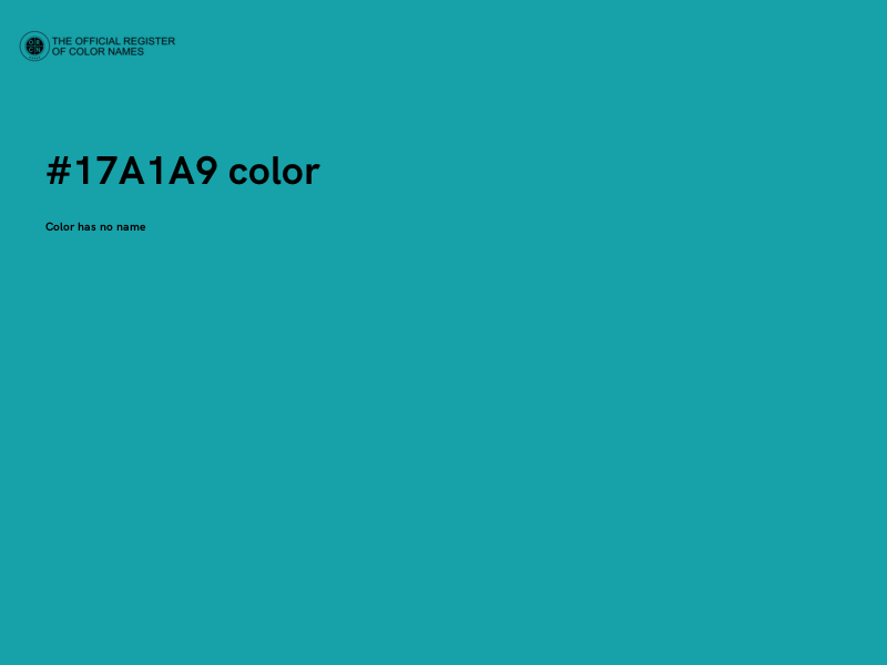 #17A1A9 color image
