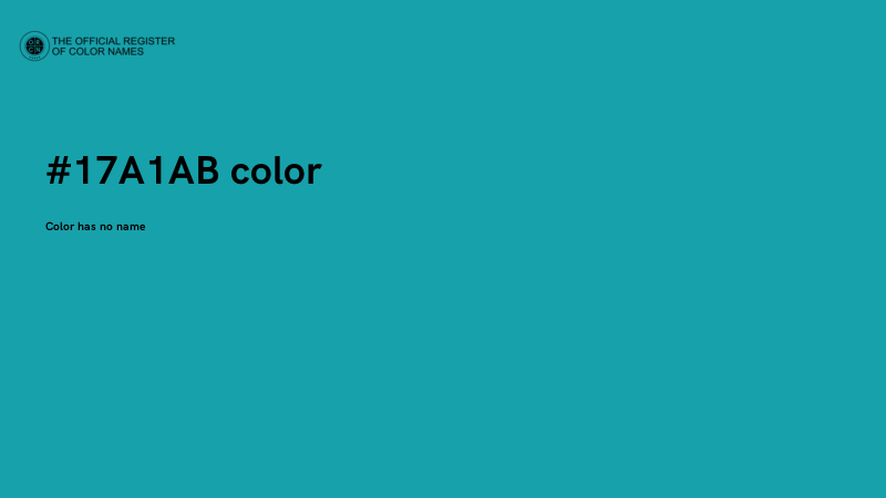 #17A1AB color image