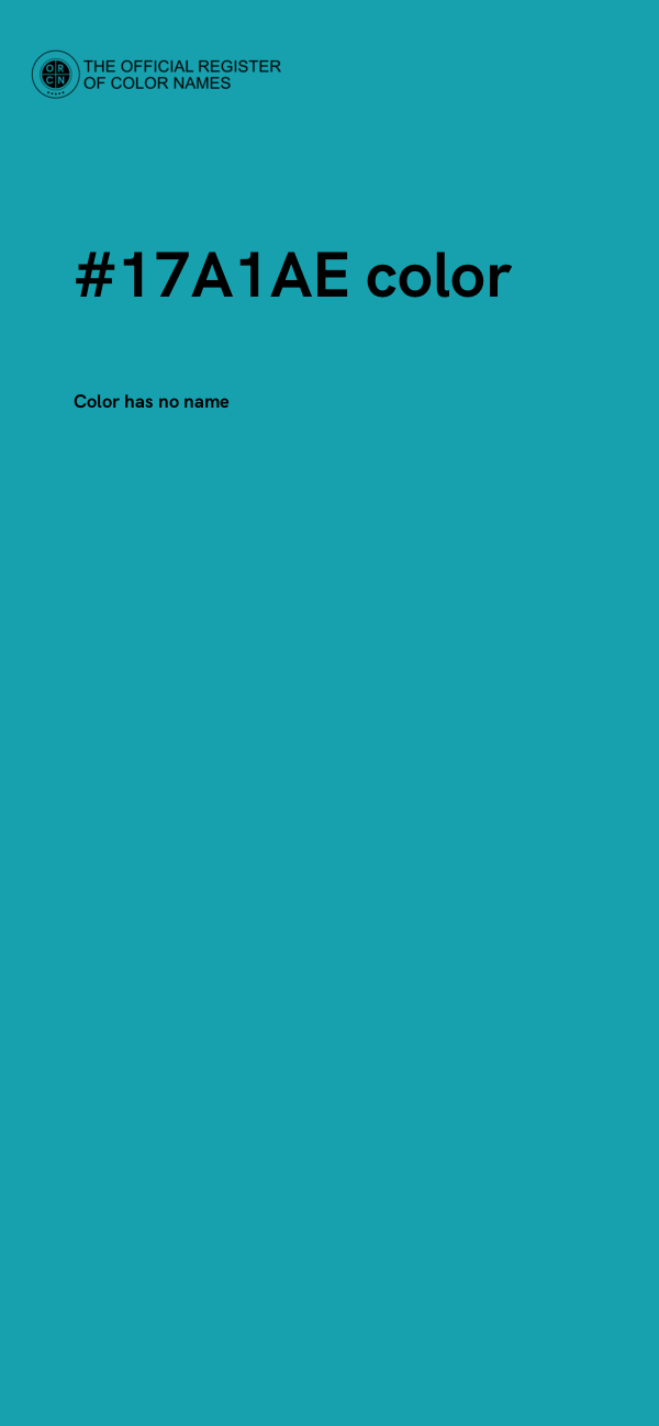 #17A1AE color image