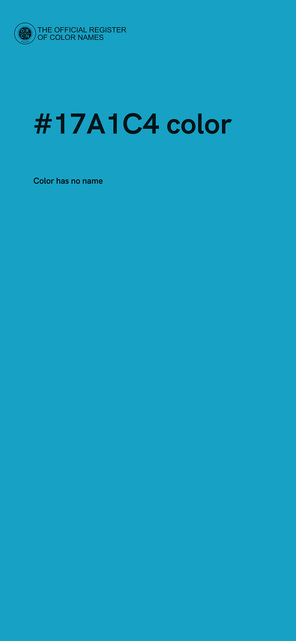 #17A1C4 color image