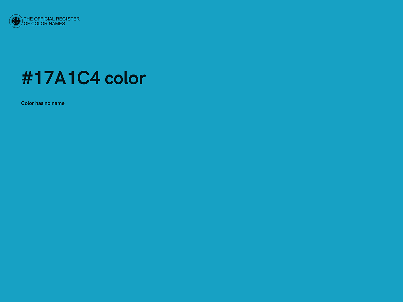#17A1C4 color image