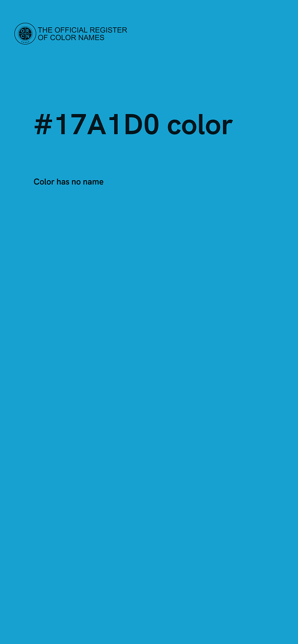 #17A1D0 color image