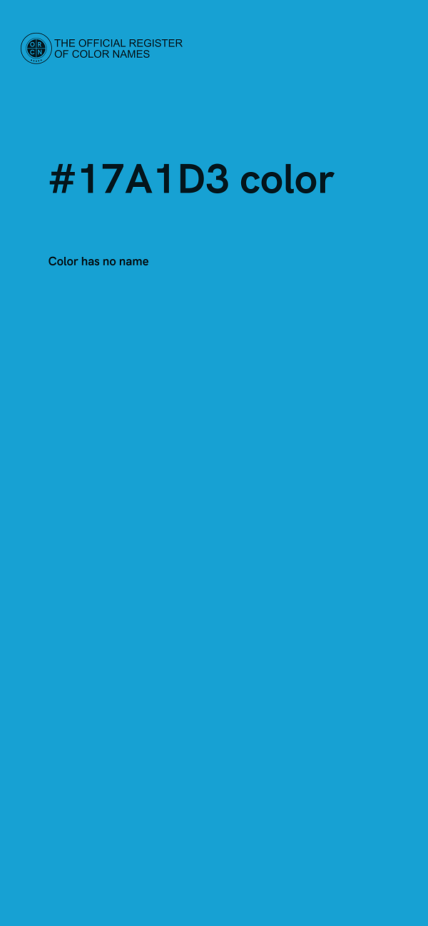 #17A1D3 color image