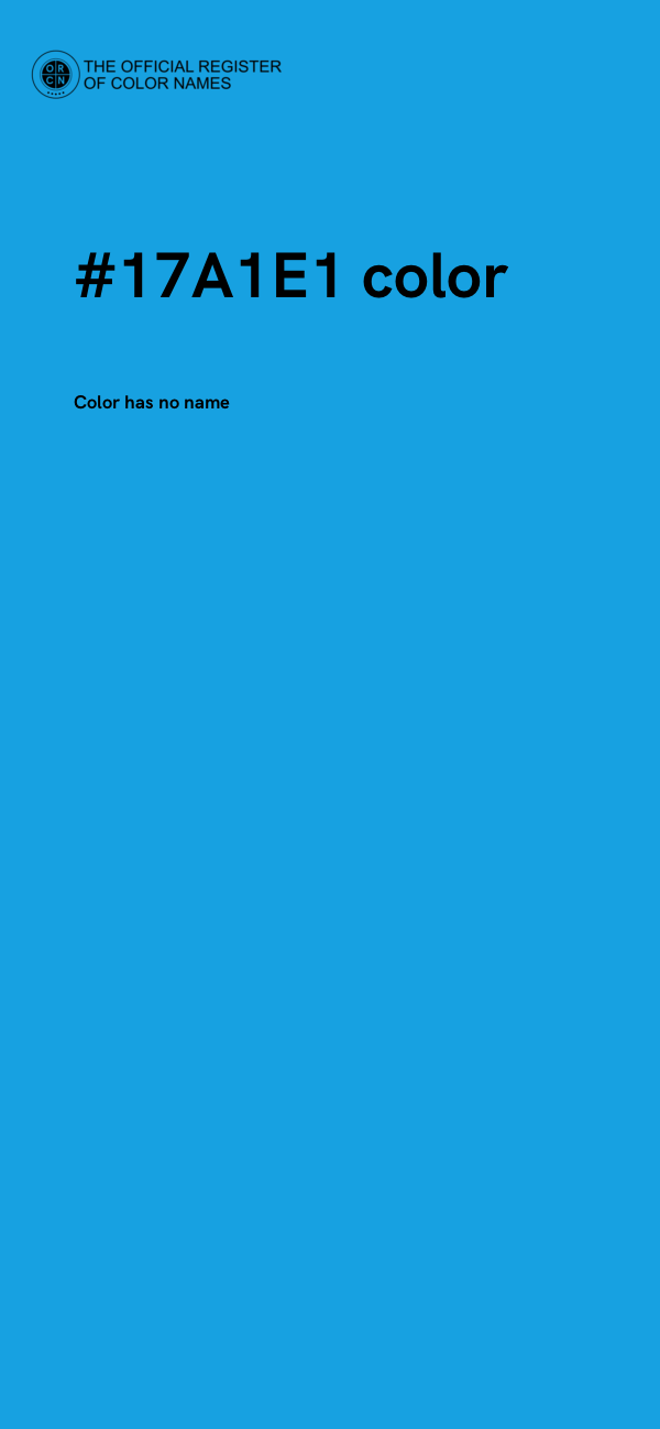 #17A1E1 color image