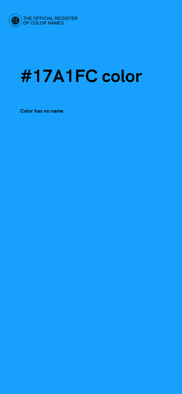 #17A1FC color image