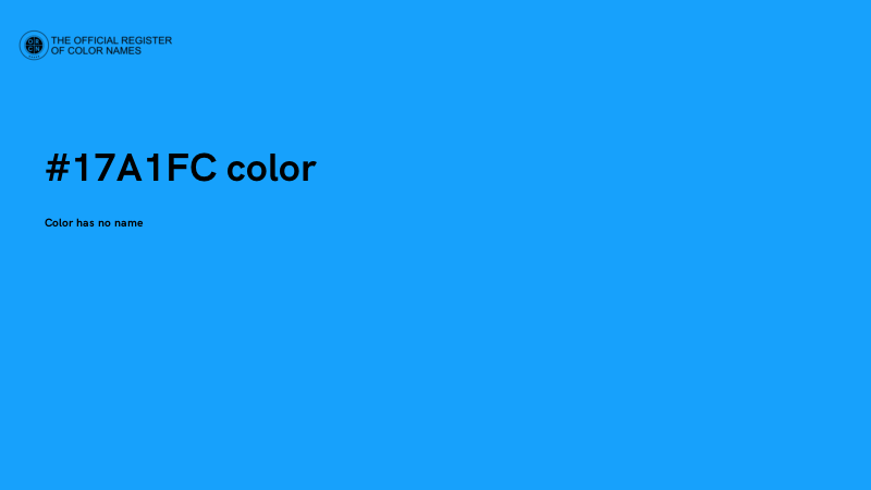 #17A1FC color image