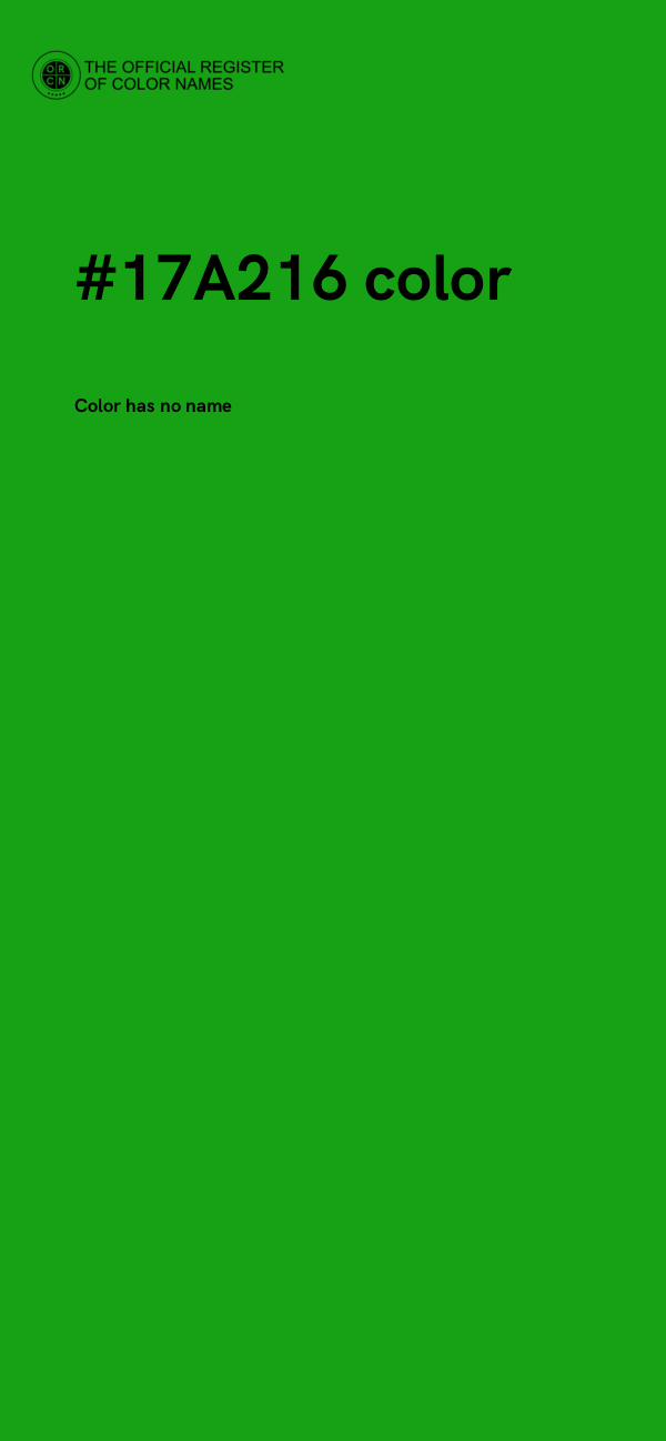 #17A216 color image