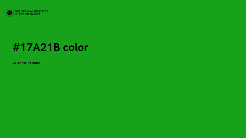 #17A21B color image