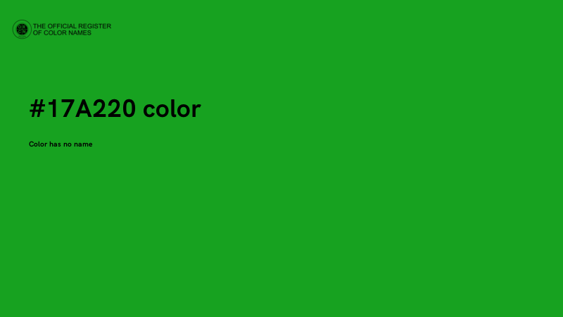 #17A220 color image