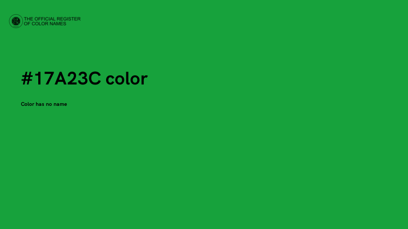 #17A23C color image
