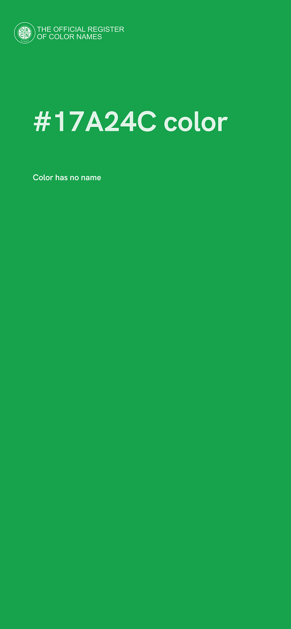 #17A24C color image