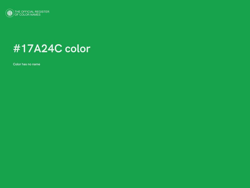 #17A24C color image
